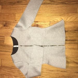 Gray peplum jacket
